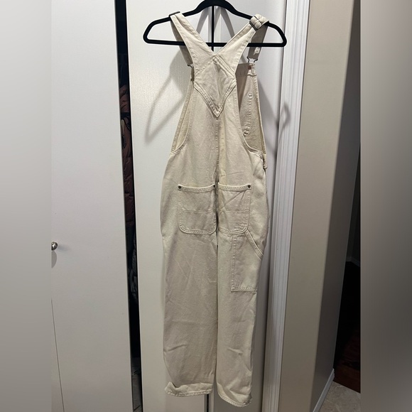 Old Navy Baggy Wide-Leg Jean Overalls - Picture 3 of 5